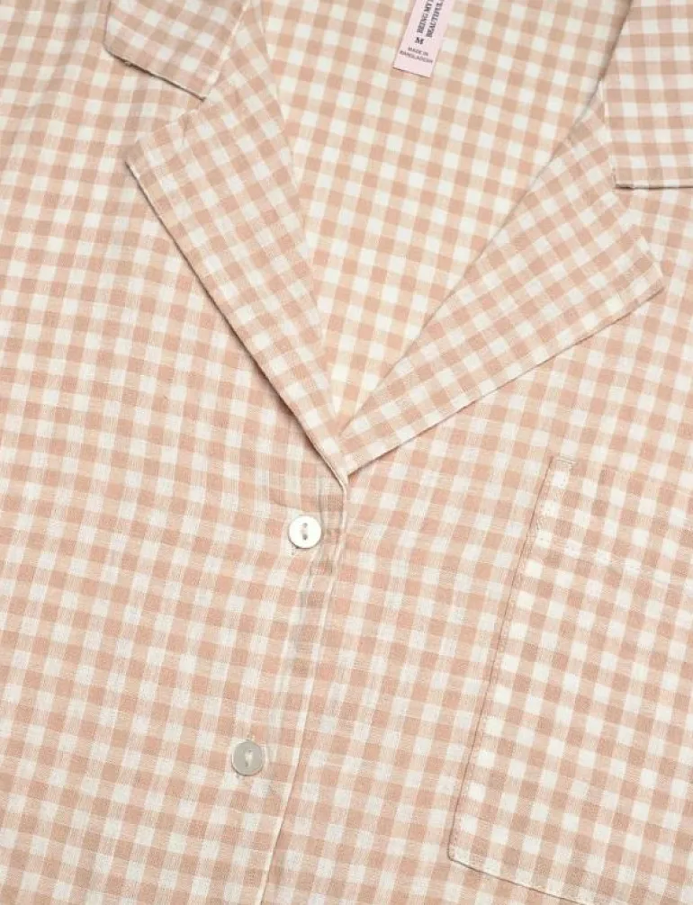 Jacket Linen Check - Överdelar