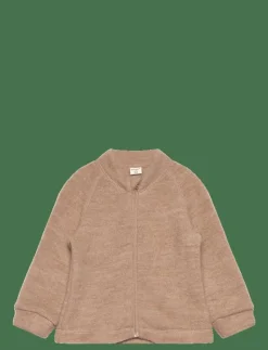 Jacket w/zipper - Soft Wool - Jackor