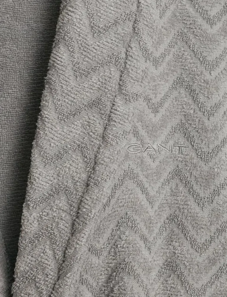 JACQUARD HERRINGBONE ROBE - Morgonrock