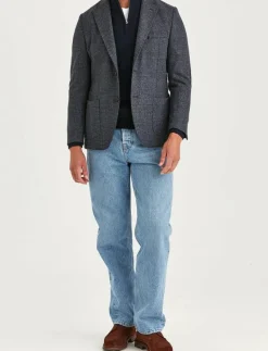 Jersey Wool Casual Jacket - Enkelknäppta kavajer