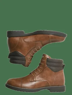 JFWDEWSBURY PU BOOT - Kängor med snörning