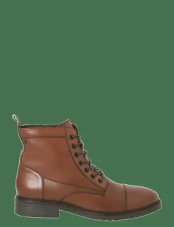 JFWWENTWORTH LEATHER BOOT LN - Kängor med snörning
