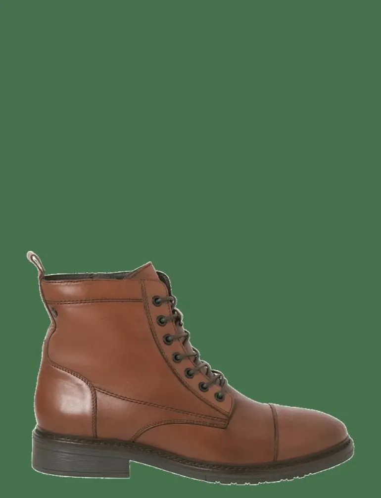 JFWWENTWORTH LEATHER BOOT LN - Kängor med snörning