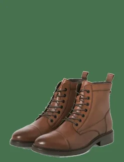 JFWWENTWORTH LEATHER BOOT LN - Kängor med snörning