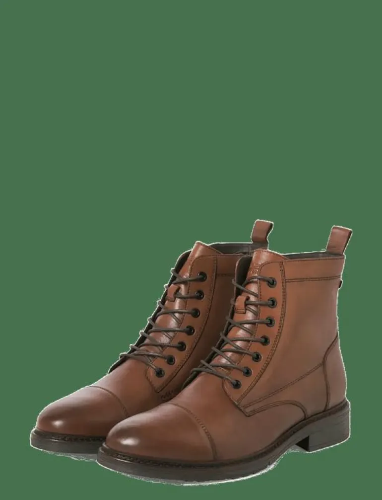 JFWWENTWORTH LEATHER BOOT LN - Kängor med snörning