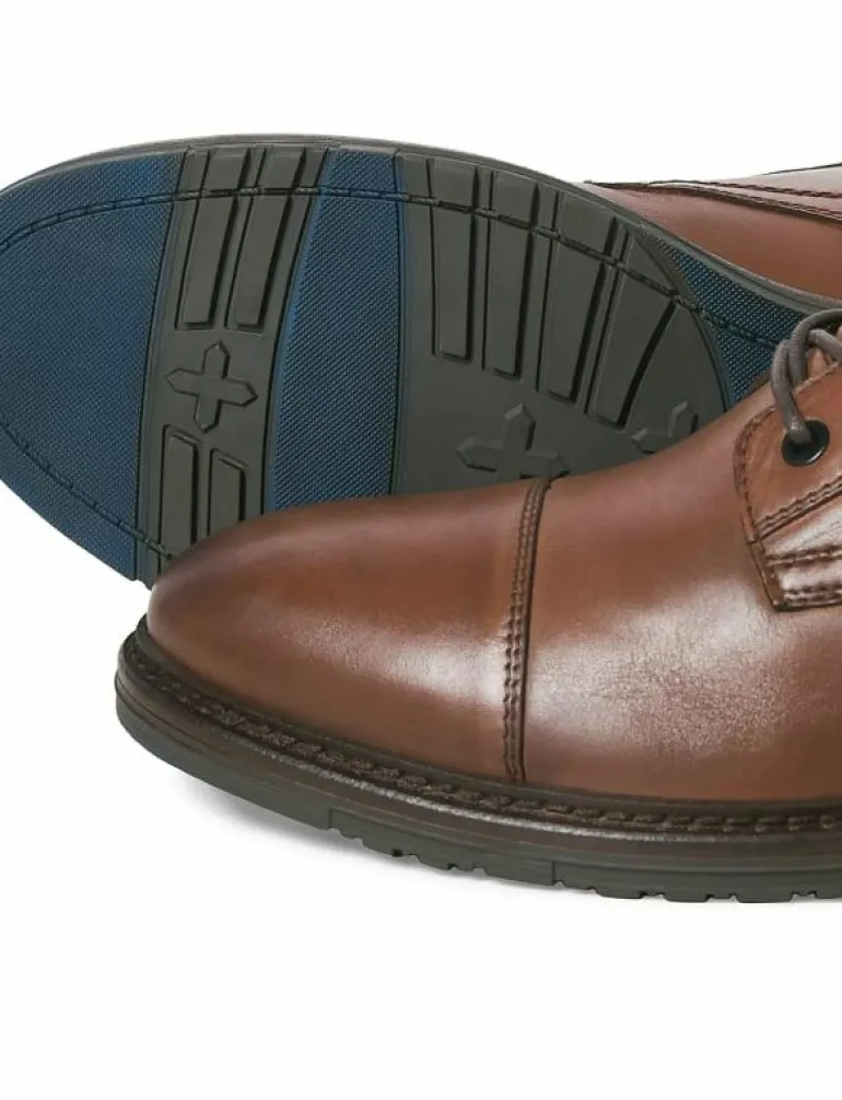 JFWWENTWORTH LEATHER BOOT LN - Kängor med snörning