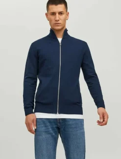 JJEEMIL KNIT TURTLE ZIP CARDIGAN NOOS - Koftor