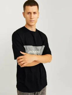 JJELEGACY BLOCKING TEE SS O-NECK NOOS - Kortärmad t-shirt