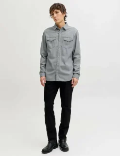 JJESHERIDAN SHIRT L/S NOOS - Jeansskjortor