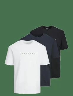 JJESTAR JJ TEE SS NOOS 3PK MP JNR - Kortärmade