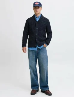 JJPAUL KNIT SHAWL CARDIGAN - Koftor