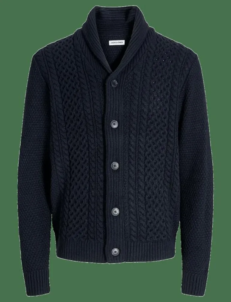 JJPAUL KNIT SHAWL CARDIGAN - Koftor