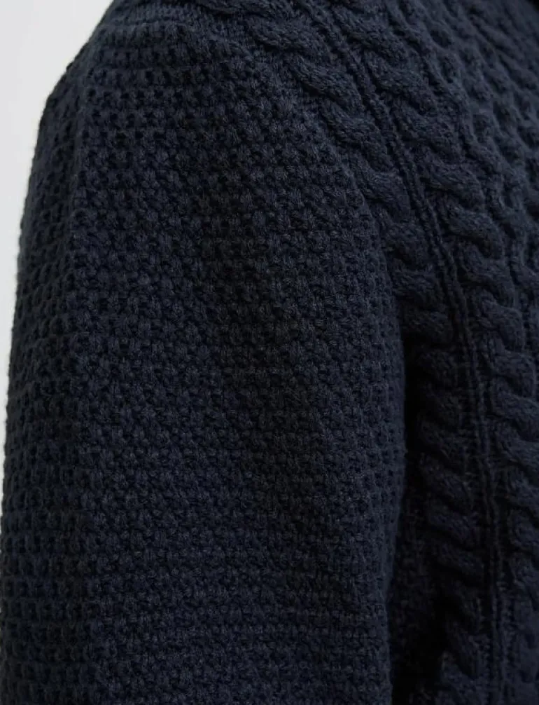 JJPAUL KNIT SHAWL CARDIGAN - Koftor