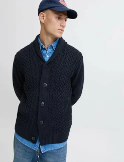 JJPAUL KNIT SHAWL CARDIGAN - Koftor