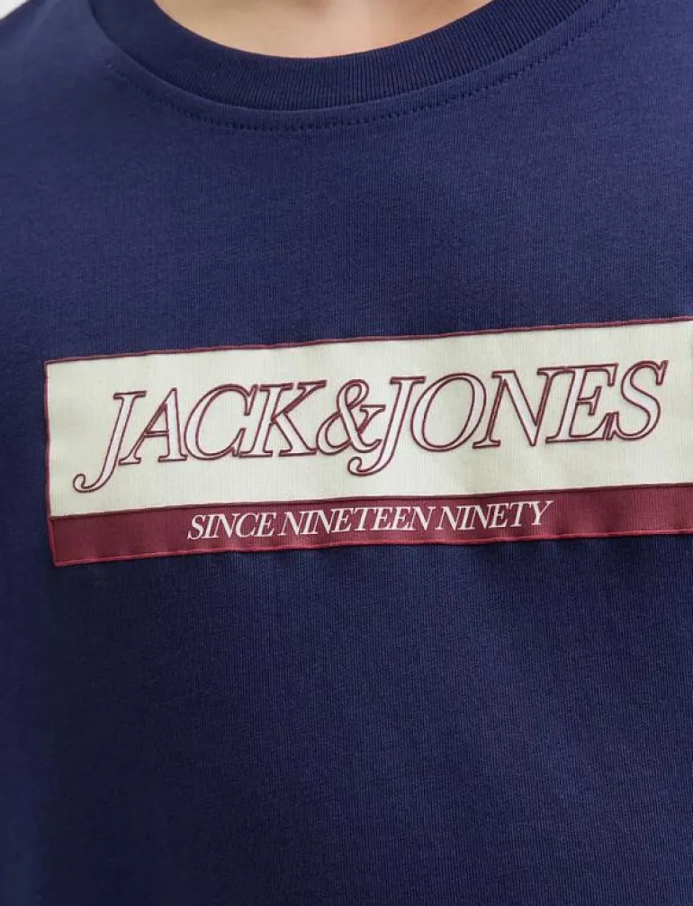 JORINWOOD BLOCK BRAND TEE SS CN NOOS JNR - Kortärmade