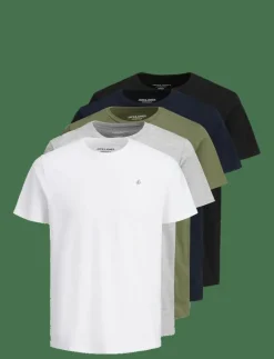 JORJXJ TEE SS CREW NECK 5PK MP NOOS - Kortärmad t-shirt