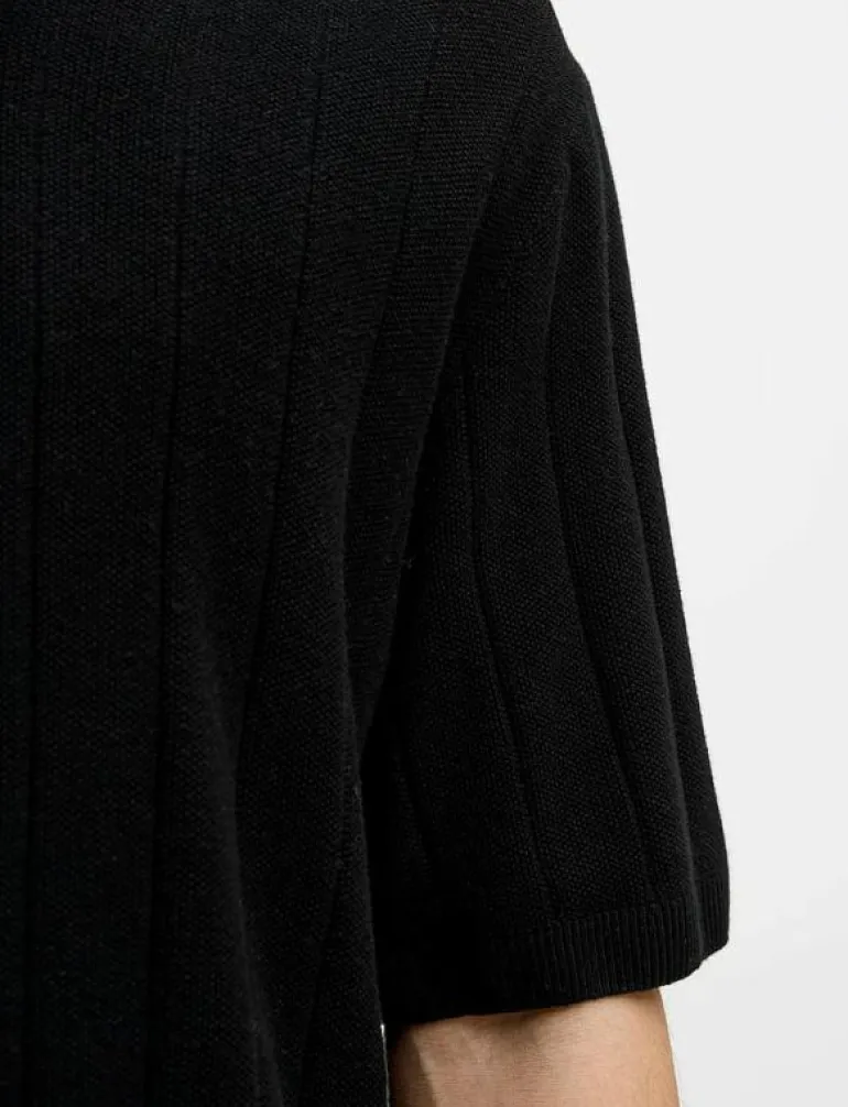 JORVARENNA KNIT SS SPLIT NECK - Kortärmade pikéer