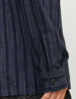 JPRCCRAYMOND SPRING STRIPE OVERSHIRT SN - Jackor & rockar