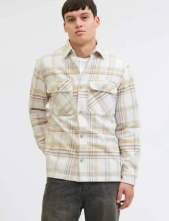 JPRRAYLE MELANGE CHECK L/S OVERSHIRT SN - Jackor & rockar