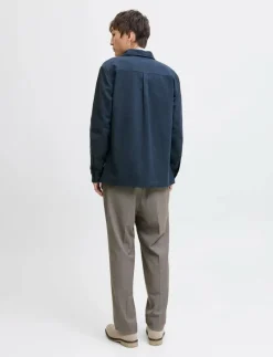 JPRRAYLE MELANGE SOLID L/S OVERSHIRT SN - Jackor & rockar