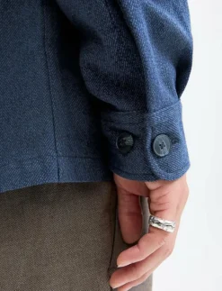 JPRRAYLE MELANGE SOLID L/S OVERSHIRT SN - Jackor & rockar
