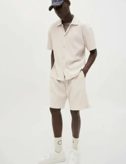 JPSTKARL INTERLUDE PLISSE SHORTS MID - Shorts