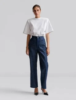Kendra High waisted rhinestone Jeans - Vida byxor