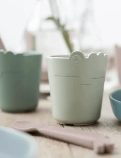 Kiddish mini mug 2-pack Croco Blue - Serveringsset