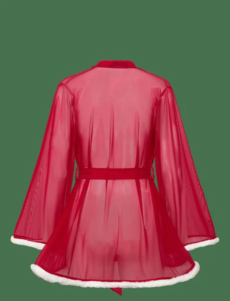 KIMONO MESH SANTA - Morgonrock