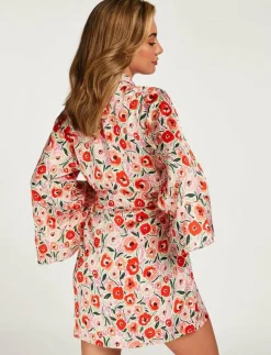 Kimono Satin Funky Floral - Kimonos