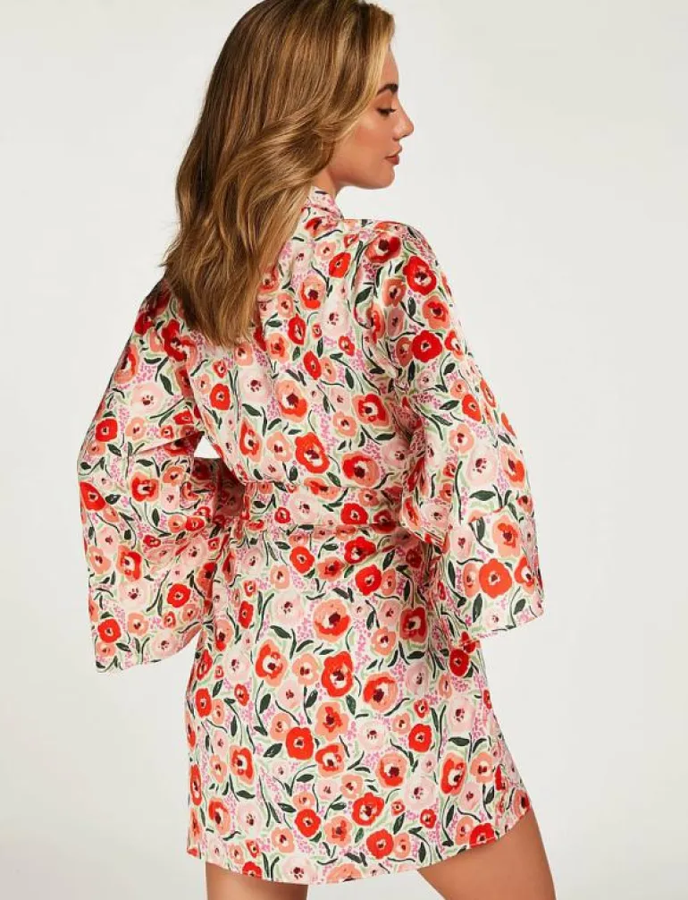 Kimono Satin Funky Floral - Kimonos