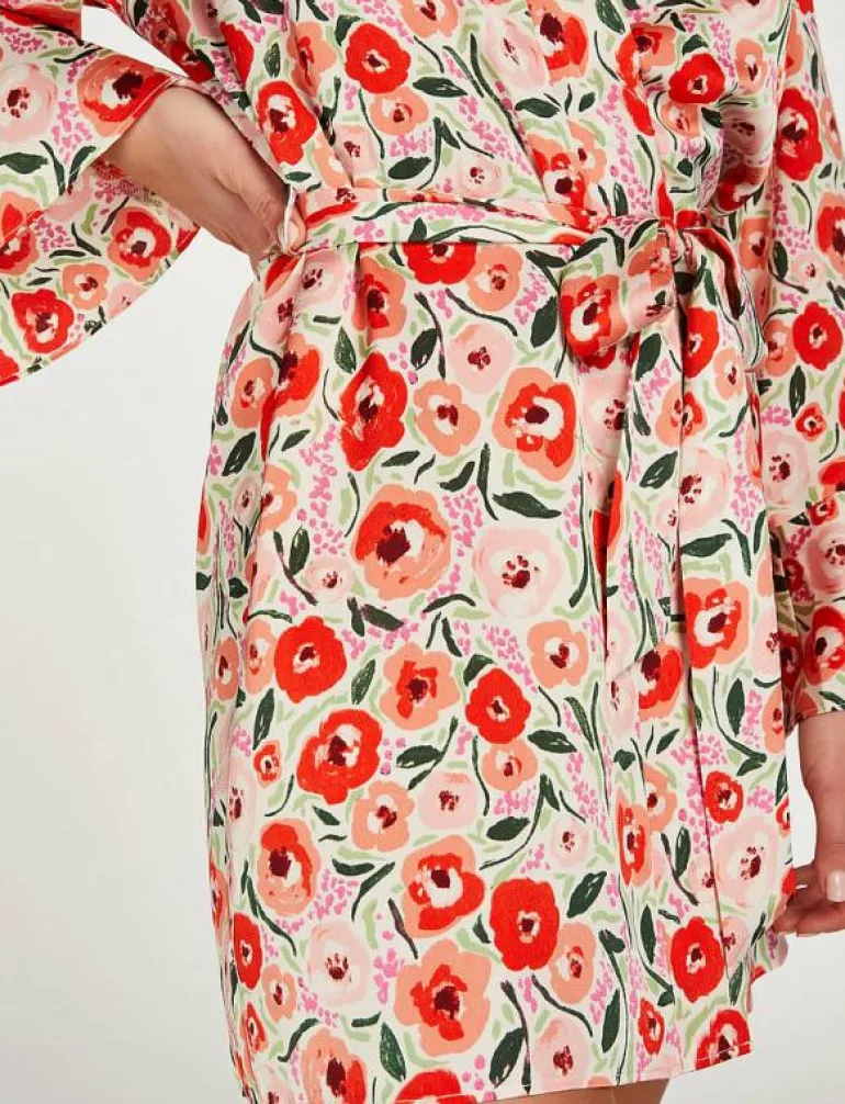 Kimono Satin Funky Floral - Kimonos