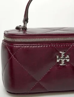 Kira Diamond Quilt Distressed Vanity Case - Necessärer