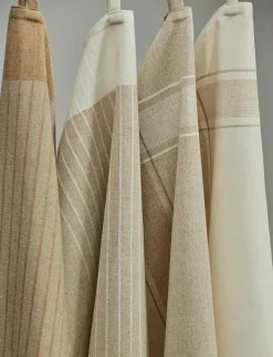 KÖKSHANDDUK RONJA GRS BEIGE RAND 50x70 - Kökshanddukar
