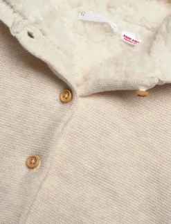 Knit cardigan with fleece lining - Jackor