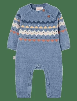 Knitted play suit for baby - Långärmad bodysuit