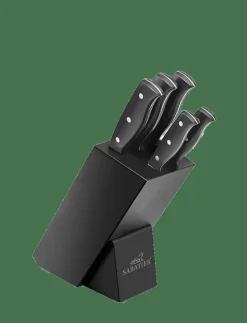 Knivblock och knivar Mon Bloc 6 delar Svart - Knivset
