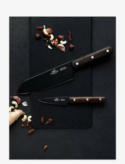 Knivset Phenix 2 delar Svart/Trä - Knivset