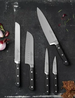Knivset Pluton 5 delar Stål/Svart - Knivset