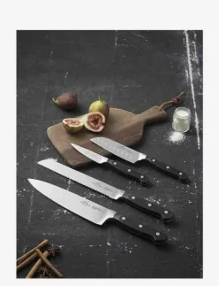Knivset Pluton 4 delar Stål/Svart - Knivset