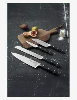 Knivset Pluton 4 delar Stål/Svart - Knivset