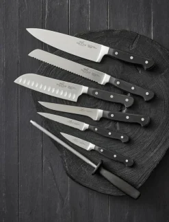 Knivset Pluton 7 delar Stål/Svart - Knivset