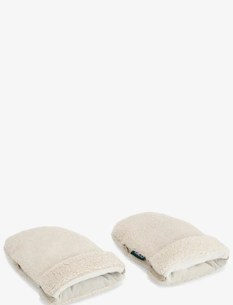 KONG.WALTHER Creme Teddy Stroller Gloves - Barnvagnstillbehör