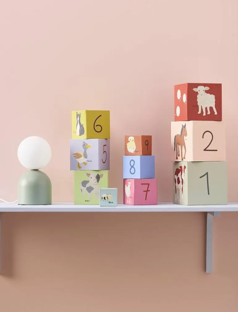 Kuber papp 1-10 AIDEN - Stapelbara klossar