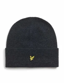 Lambswool Blend Ribbed Beanie - Mössor