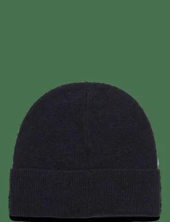 Lambswool Blend Ribbed Beanie - Mössor
