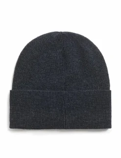 Lambswool Blend Ribbed Beanie - Mössor