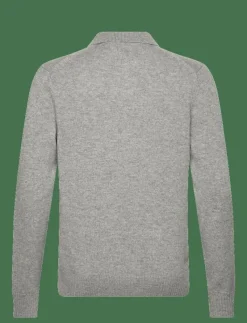 LAMBSWOOL ZIP POLO - Långärmade pikéer