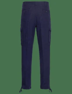 Lateef Slim Tapered Fit Linen Cargo Pant - Linnebyxor