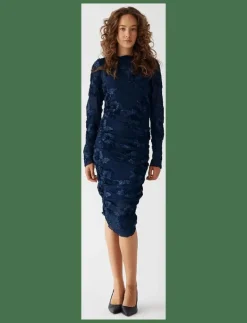 Lavinia L/S Dress - Midiklänningar